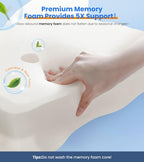 Contour cervical support pillow in white