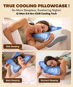 Grey ergonomic memory foam pillow for neck pain