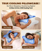 Orthopedic contour pillow in white for side sleepers