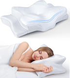 Vendria white cooling cervical pillow for sleep